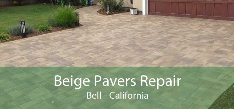 Beige Pavers Repair Bell - California