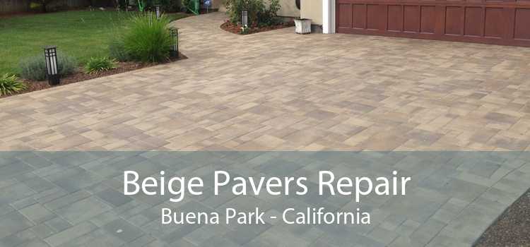 Beige Pavers Repair Buena Park - California