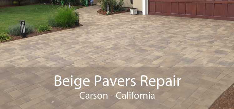 Beige Pavers Repair Carson - California