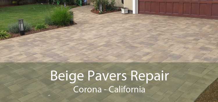 Beige Pavers Repair Corona - California