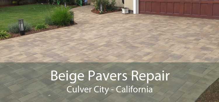 Beige Pavers Repair Culver City - California