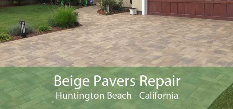 Beige Pavers Repair Huntington Beach - California