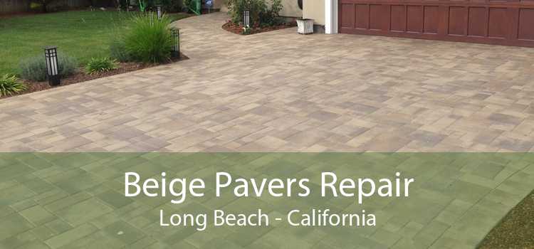 Beige Pavers Repair Long Beach - California