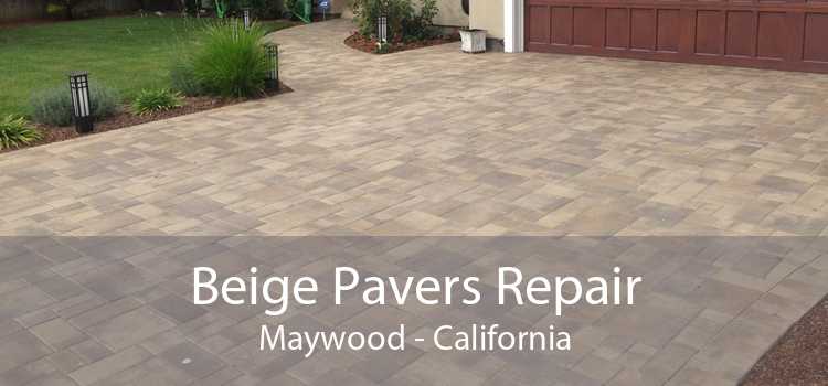 Beige Pavers Repair Maywood - California