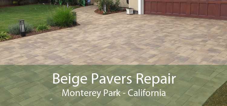 Beige Pavers Repair Monterey Park - California