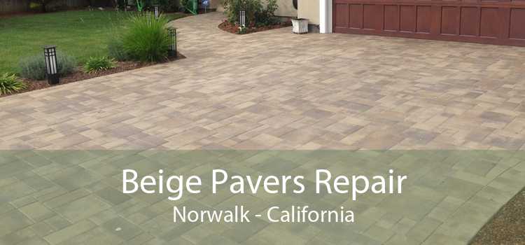 Beige Pavers Repair Norwalk - California