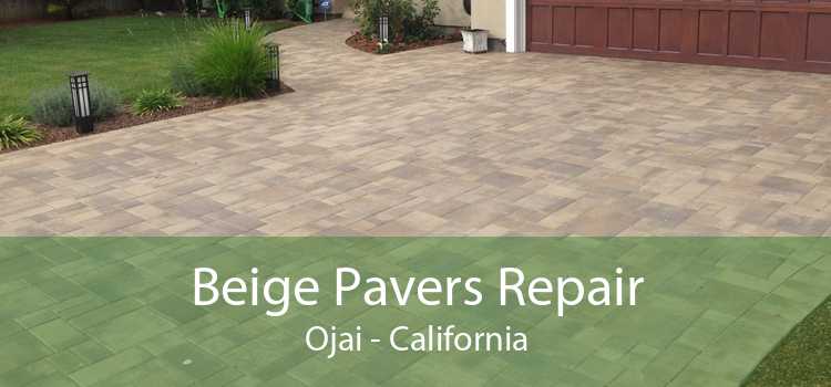 Beige Pavers Repair Ojai - California