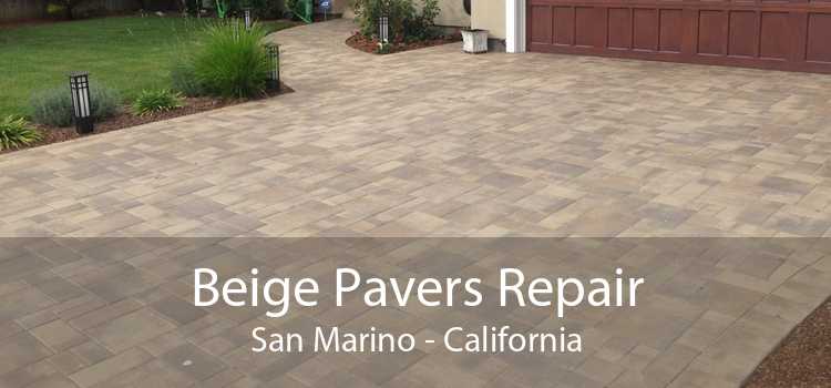 Beige Pavers Repair San Marino - California