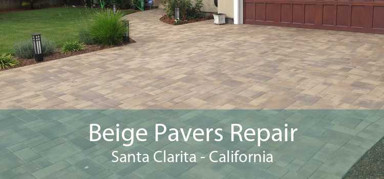 Beige Pavers Repair Santa Clarita - California