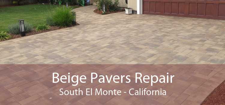 Beige Pavers Repair South El Monte - California