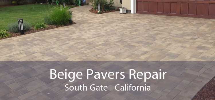 Beige Pavers Repair South Gate - California