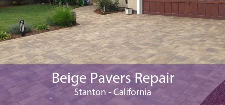 Beige Pavers Repair Stanton - California