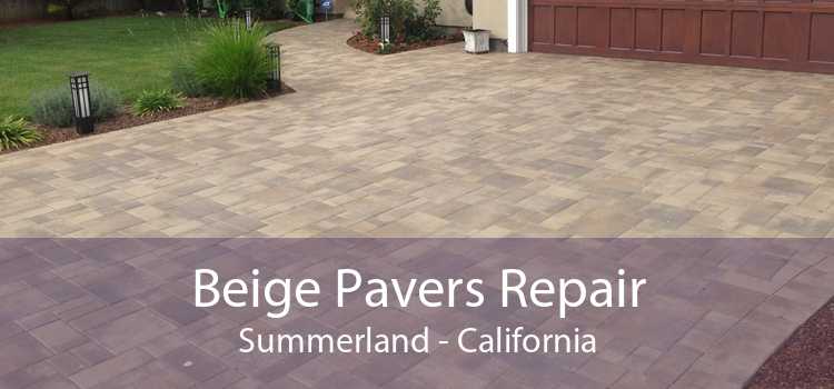 Beige Pavers Repair Summerland - California