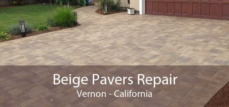 Beige Pavers Repair Vernon - California