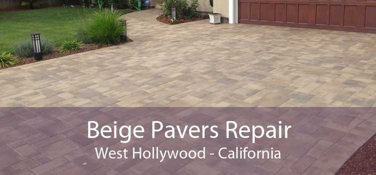 Beige Pavers Repair West Hollywood - California