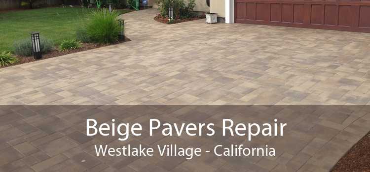 Beige Pavers Repair Westlake Village - California