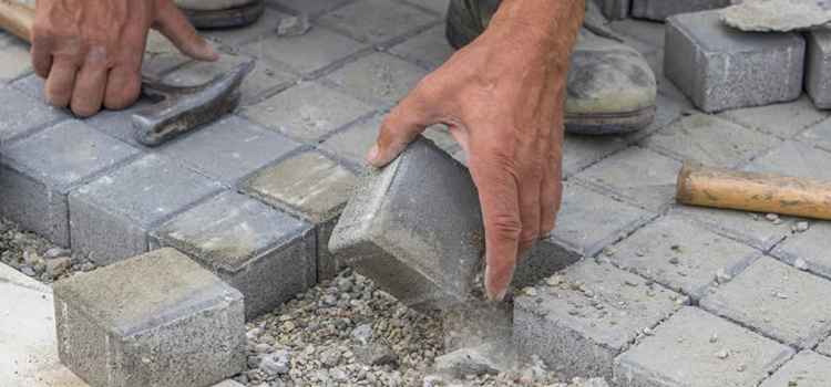 Broken Concrete Paver Repair