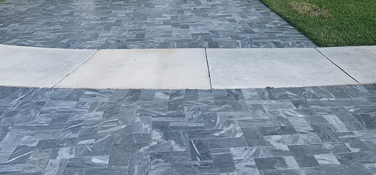 La Habra driveway marble paver repair